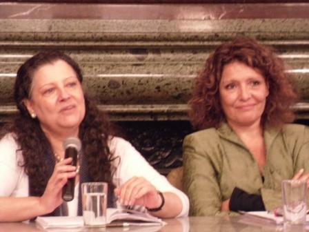 Diana Maffia (der.) y Gabriela Alegre (izq.)